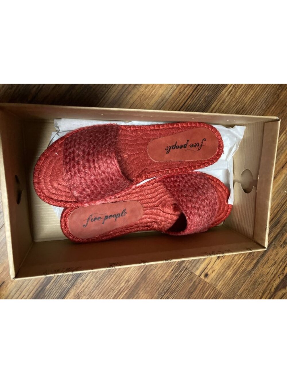 Free People Espadrille Sandals  Shoes Women's Red Size 7 US 37 EU New - Picture 2 of 13